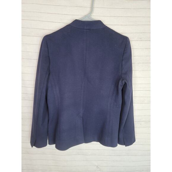 J. CREW 365 NAVY OPEN FRONT BLAZER, SZ 8 - Picture 10 of 13